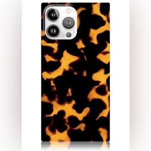FLAUNT SQUARE® Tortoise Print iPhone 14 Pro Case